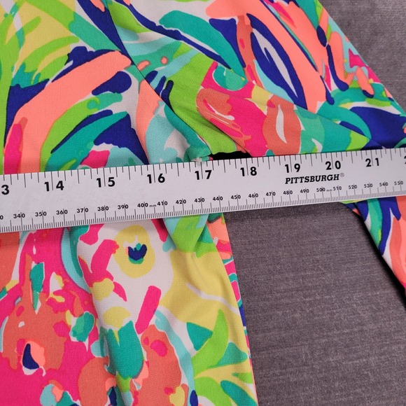 Lilly Pulitzer Liliana Casa Banana Printed Loop Neck Top Size Medium - Picture 10 of 12